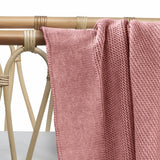 Cotton Classic Knit Baby Blanket | Plum