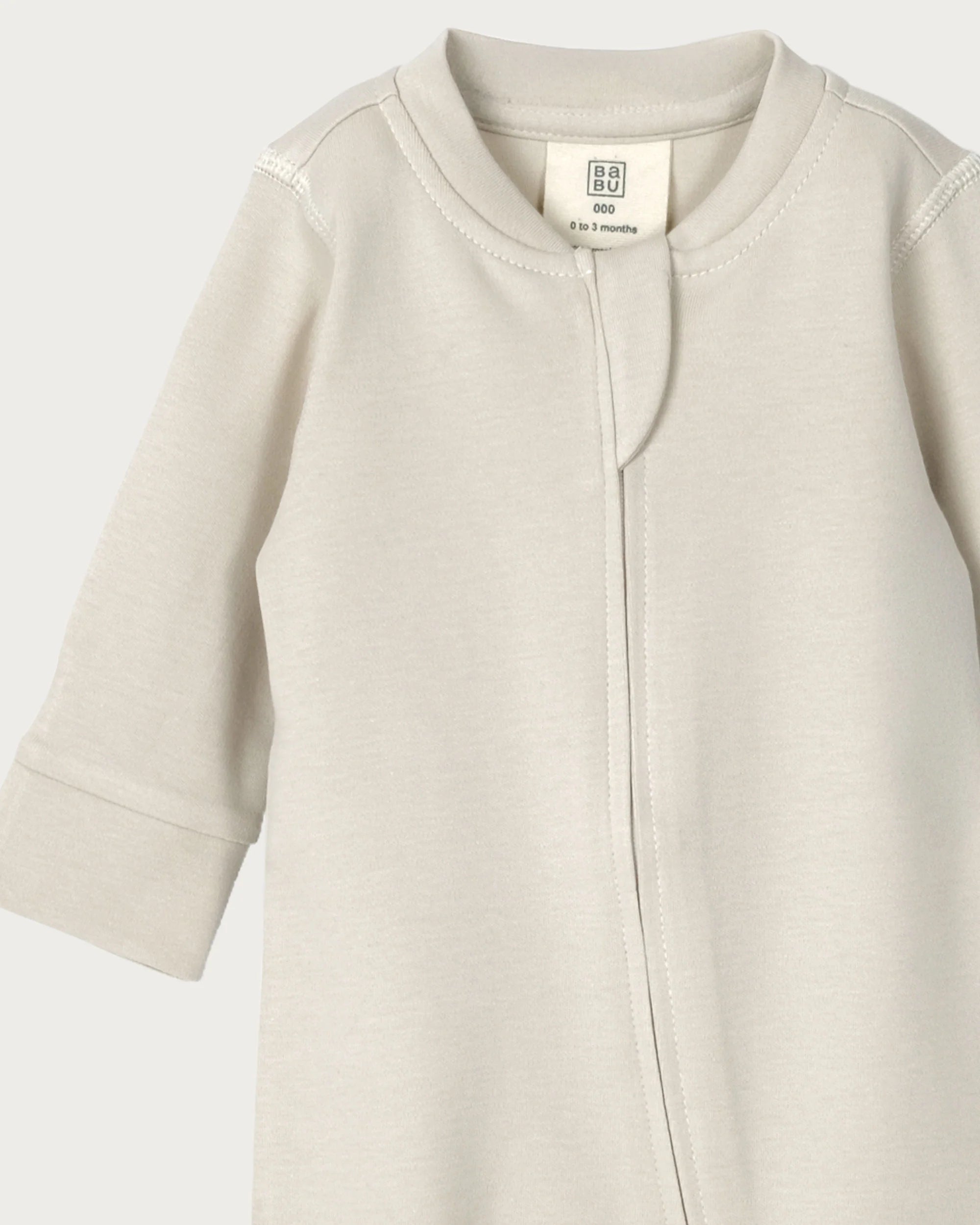 Footless Onesie Zipsuit | Oat
