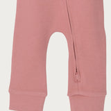 Footless Onesie Zipsuit | Rose