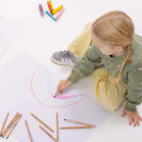 Honeysticks 3-in-1 Beeswax Pencils Jumbo Triangles 10pk