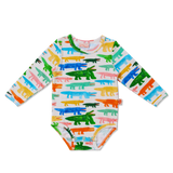 Long Sleeve Bodysuit | Crocodile Smile