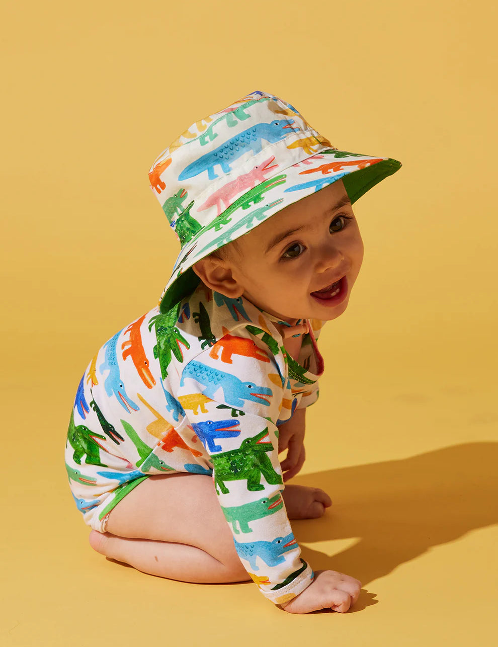 Long Sleeve Bodysuit | Crocodile Smile
