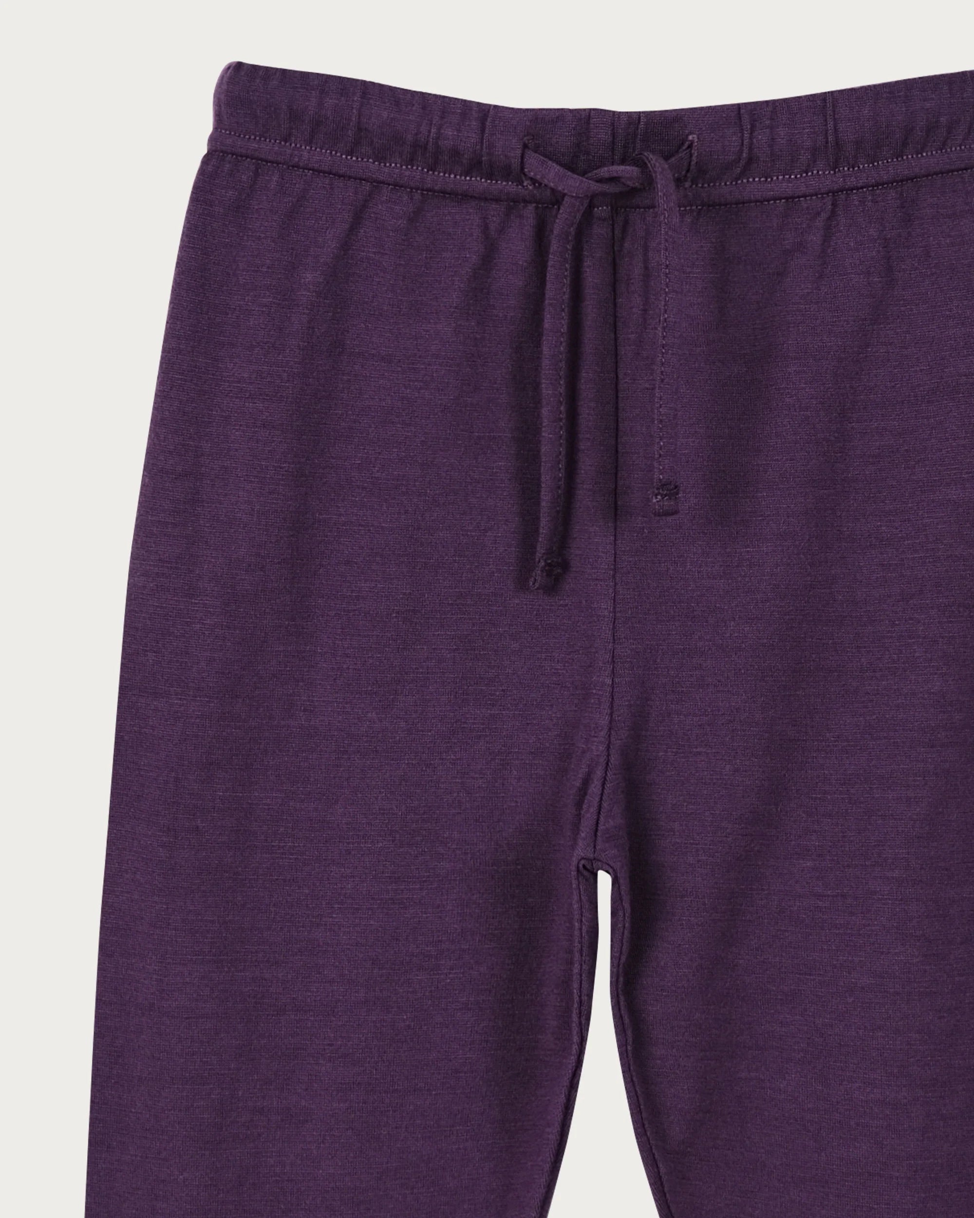 Merino Cuffed Pants | Plum