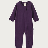 Merino Footless Onesie | Plum