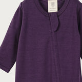 Merino Footless Onesie | Plum