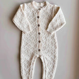 Mila Pointelle Full Romper | Snow