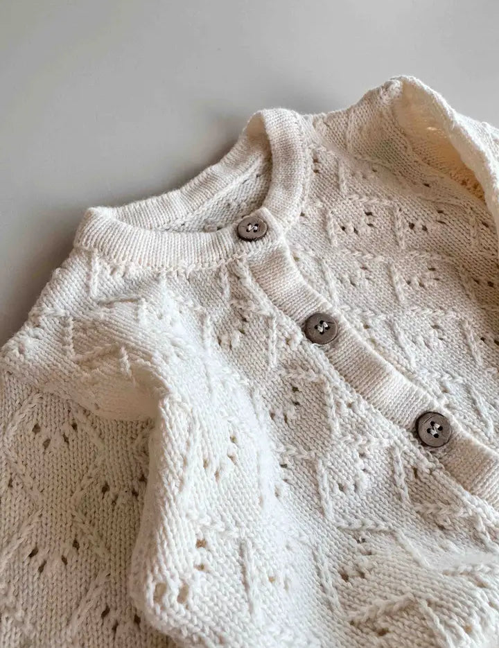 Mila Pointelle Full Romper | Snow