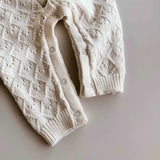 Mila Pointelle Full Romper | Snow