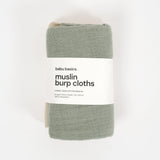 Muslin Burp Cloth Set (2 pack) | Sage & Oat