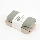 Muslin Burp Cloth Set (2 pack) | Sage & Oat