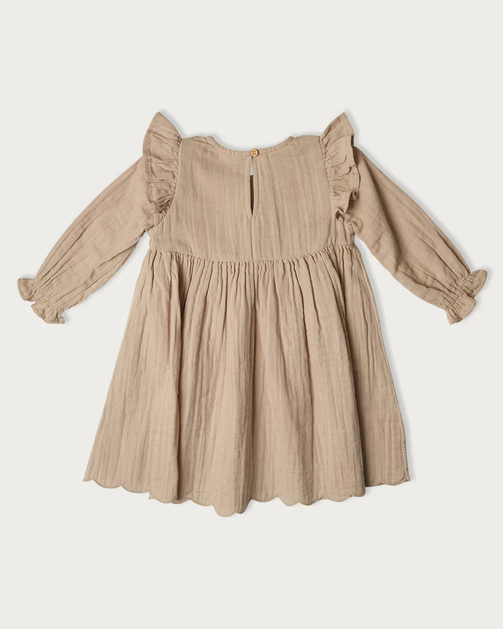 Muslin Charlotte Dress Long Sleeve | Oat
