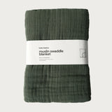 Muslin Swaddle Blanket | Moss