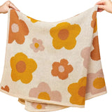 Organic Cotton Knitted Blanket | Bloom
