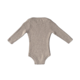 Organic Speckle Essential Knit Bodysuit | Oatmilk