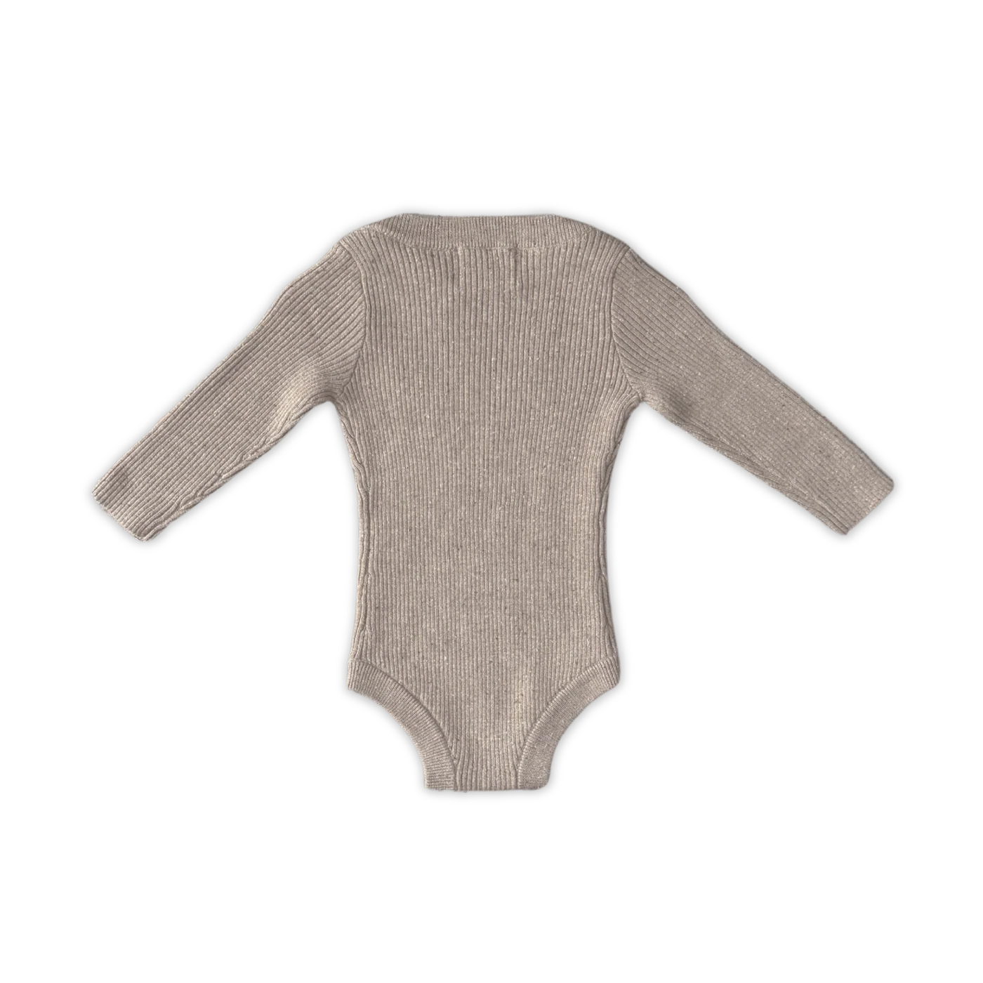 Organic Speckle Essential Knit Bodysuit | Oatmilk
