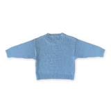 Organic Swirl Intarsia Knit Pull Over | Duck Egg