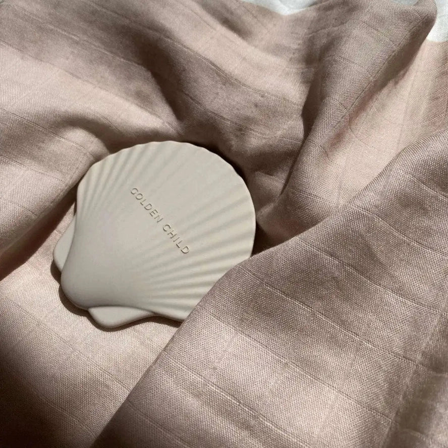 Shell Baby Teether | Sand