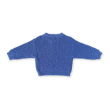 Textured Organic Slub Knit Pull Over | Cobalt